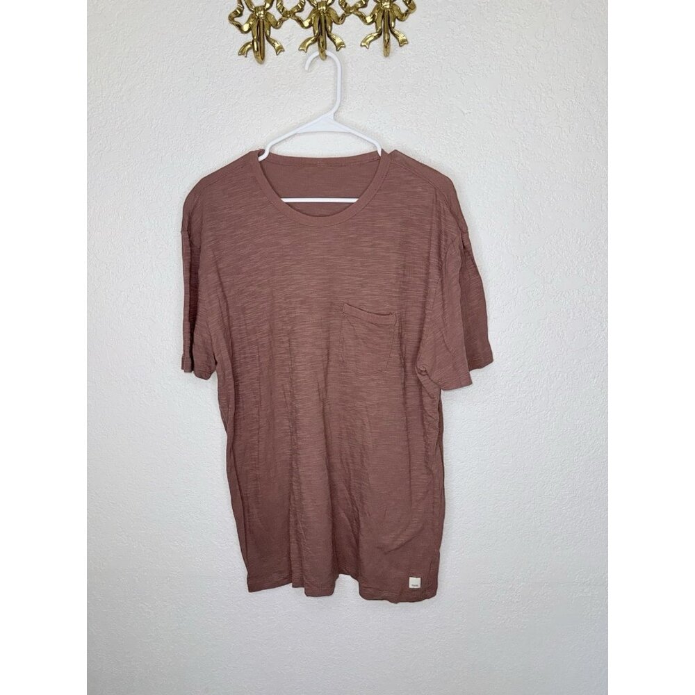 Vuori Shirt Mens L/XL Mauve Short Sleeve Pocket Tee Crewneck The Rise E